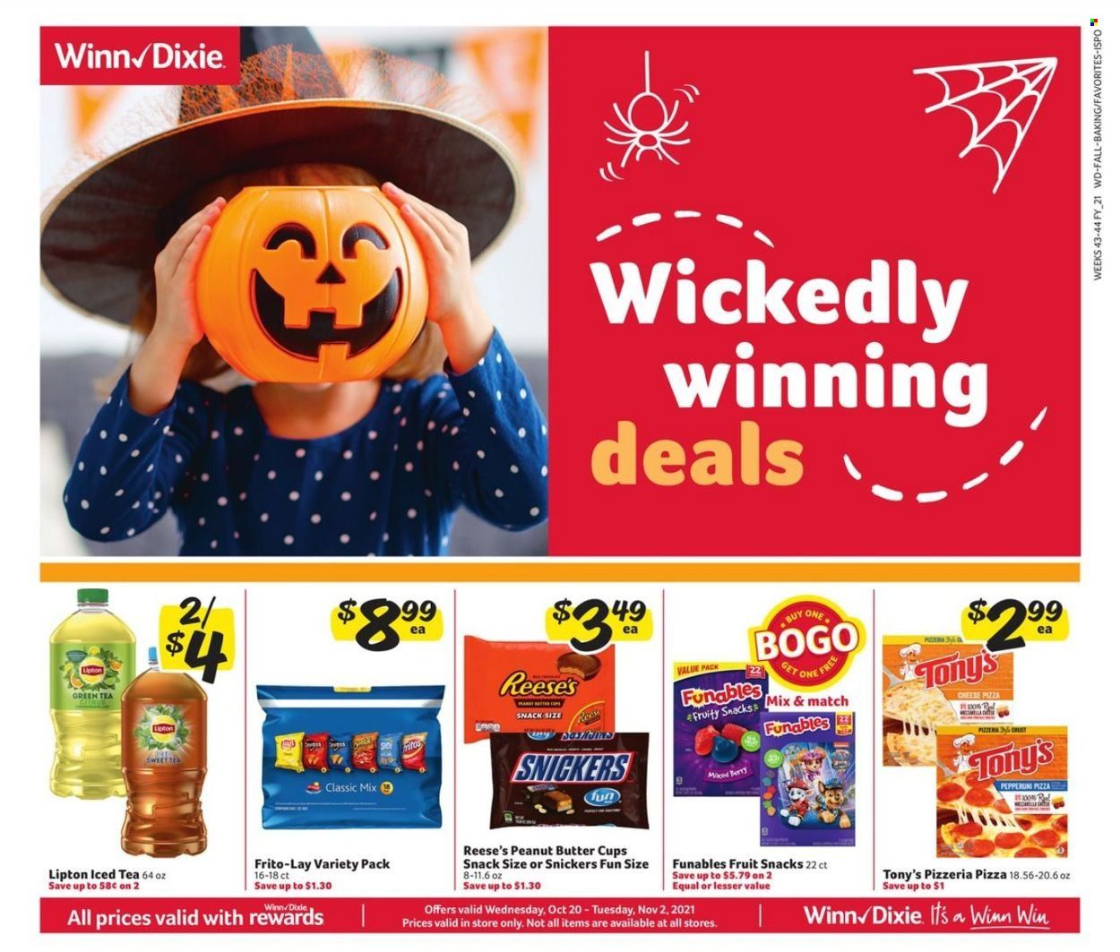 Winn Dixie (AL, FL, GA, LA) Weekly Ad Flyer October 20 to October 27