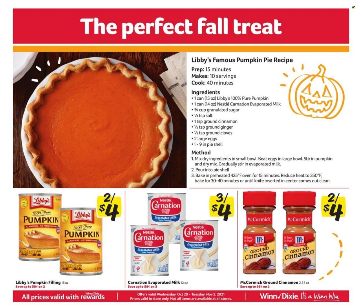 Winn Dixie (AL, FL, GA, LA) Weekly Ad Flyer October 20 to October 27