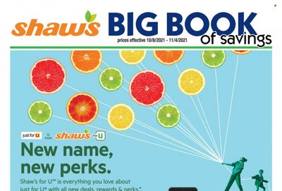 Shaw’s (MA, ME, NH, RI, VT) Weekly Ad Flyer October 21 to October 28