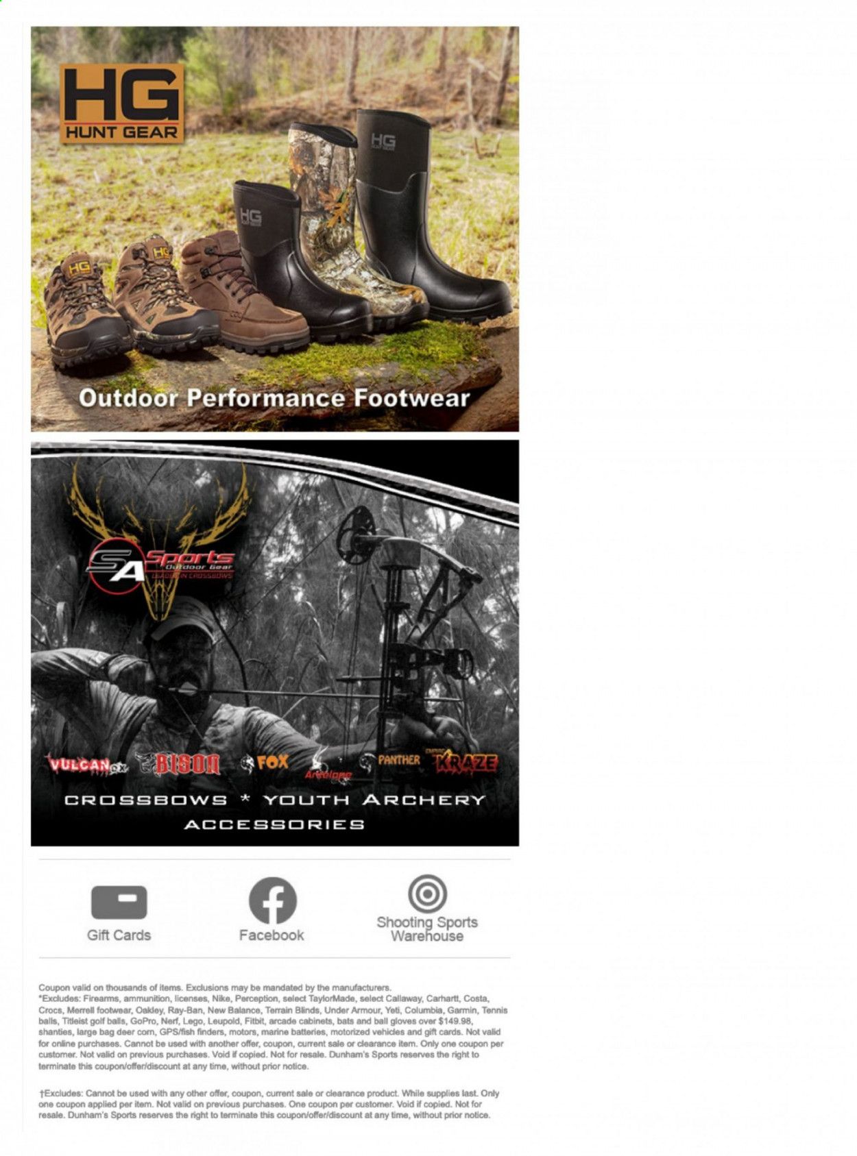 Dunham's Sports Weekly Ad Flyer October 21 to October 28