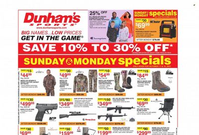 Dunham's Sports (TN) Weekly Ad Flyer October 21 to October 28