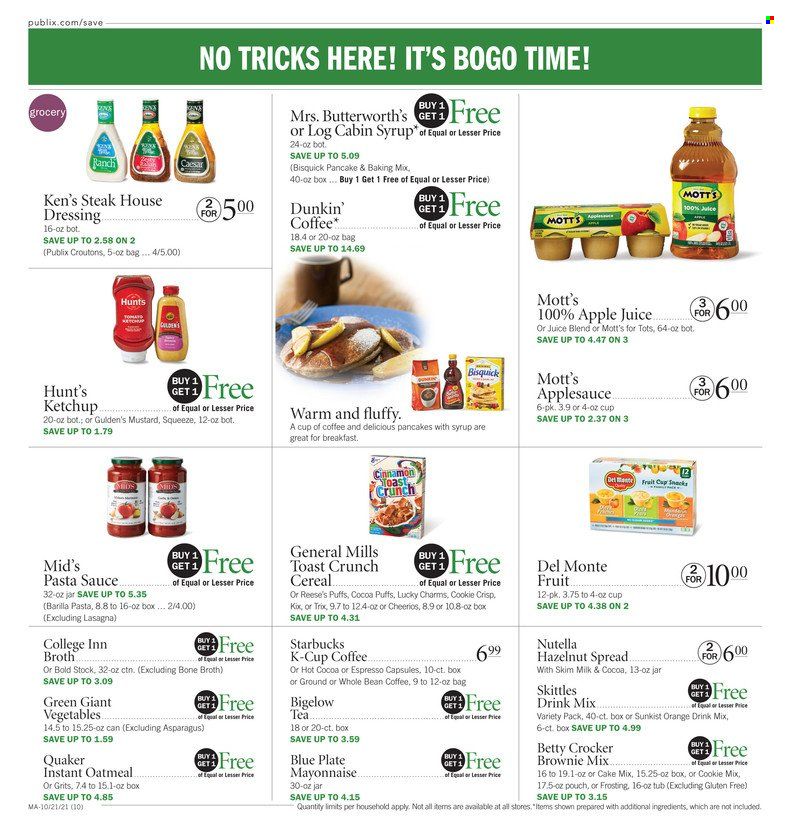 Publix (AL, FL, GA, NC, SC, TN) Weekly Ad Flyer October 21 to October 28