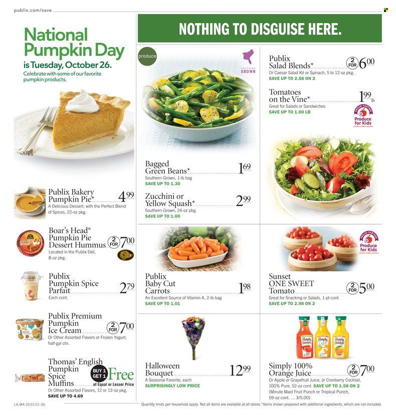 Publix (AL, FL, GA, NC, SC, TN) Weekly Ad Flyer October 21 to October 28
