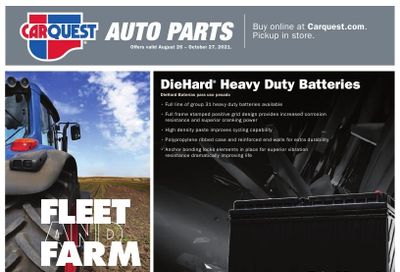 Carquest Weekly Ad Flyer October 22 to October 29