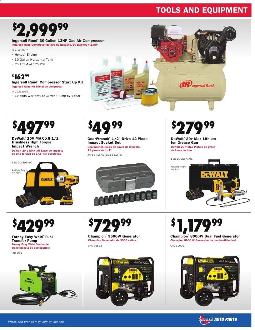 Carquest Weekly Ad Flyer October 22 to October 29