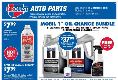Carquest Weekly Ad Flyer October 22 to October 29