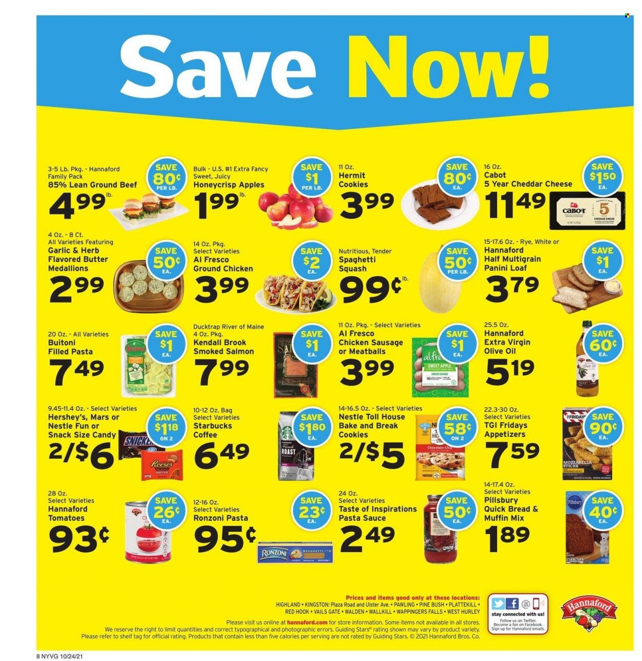 Hannaford (NY) Weekly Ad Flyer October 25 to November 1
