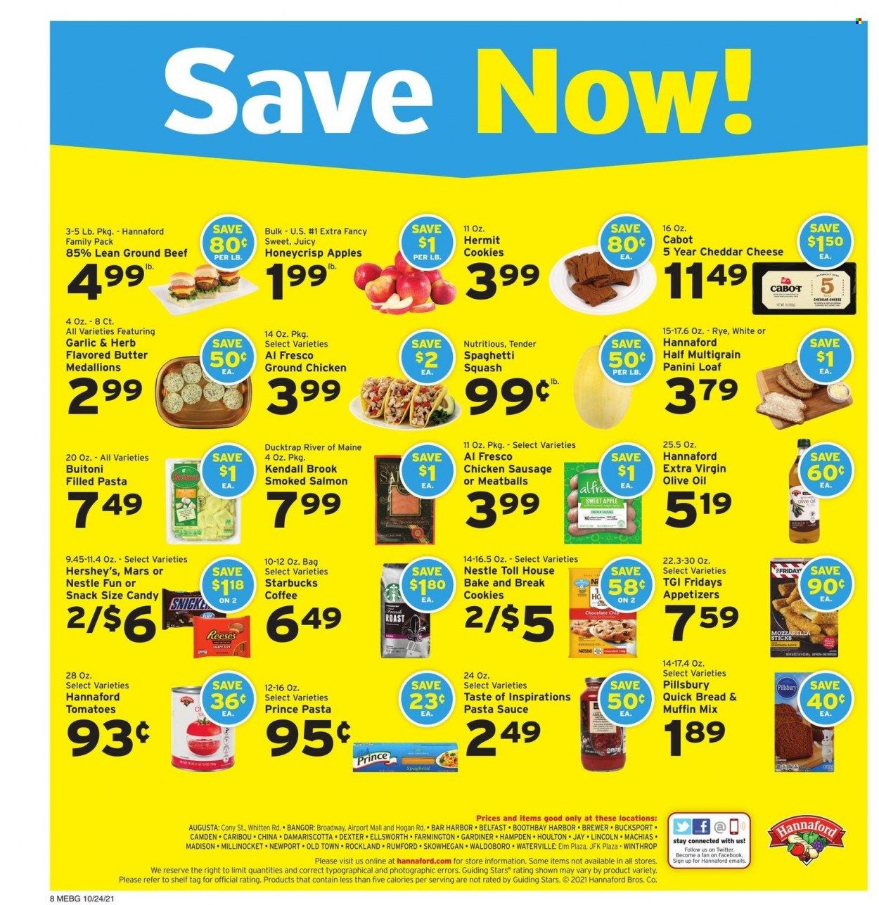 Hannaford (ME) Weekly Ad Flyer October 25 to November 1