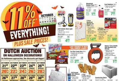 Menards Weekly Ad Flyer October 25 to November 1