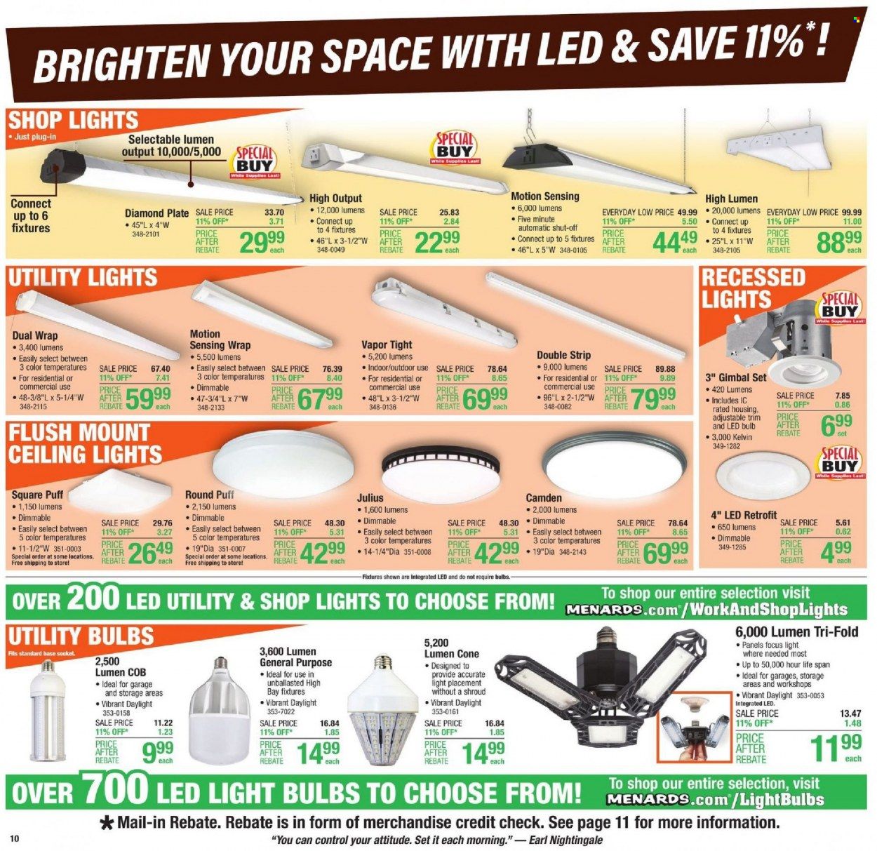 Menards Weekly Ad Flyer October 25 to November 1