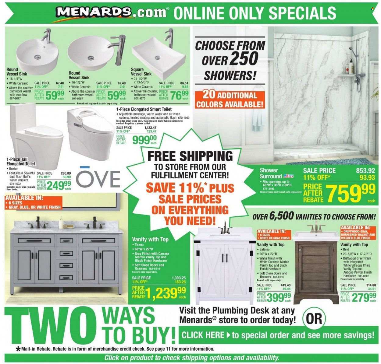 Menards Weekly Ad Flyer October 25 to November 1