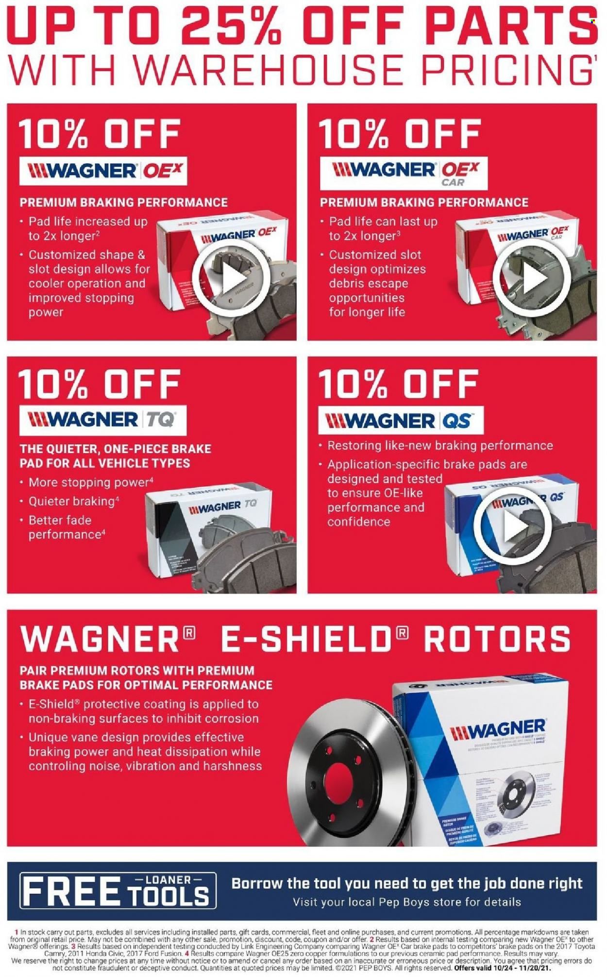 Pep Boys Weekly Ad Flyer October 25 to November 1