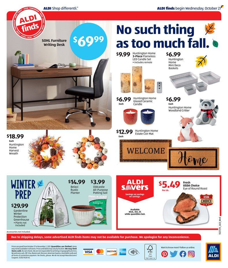 ALDI Weekly Ad Flyer October 25 to November 1