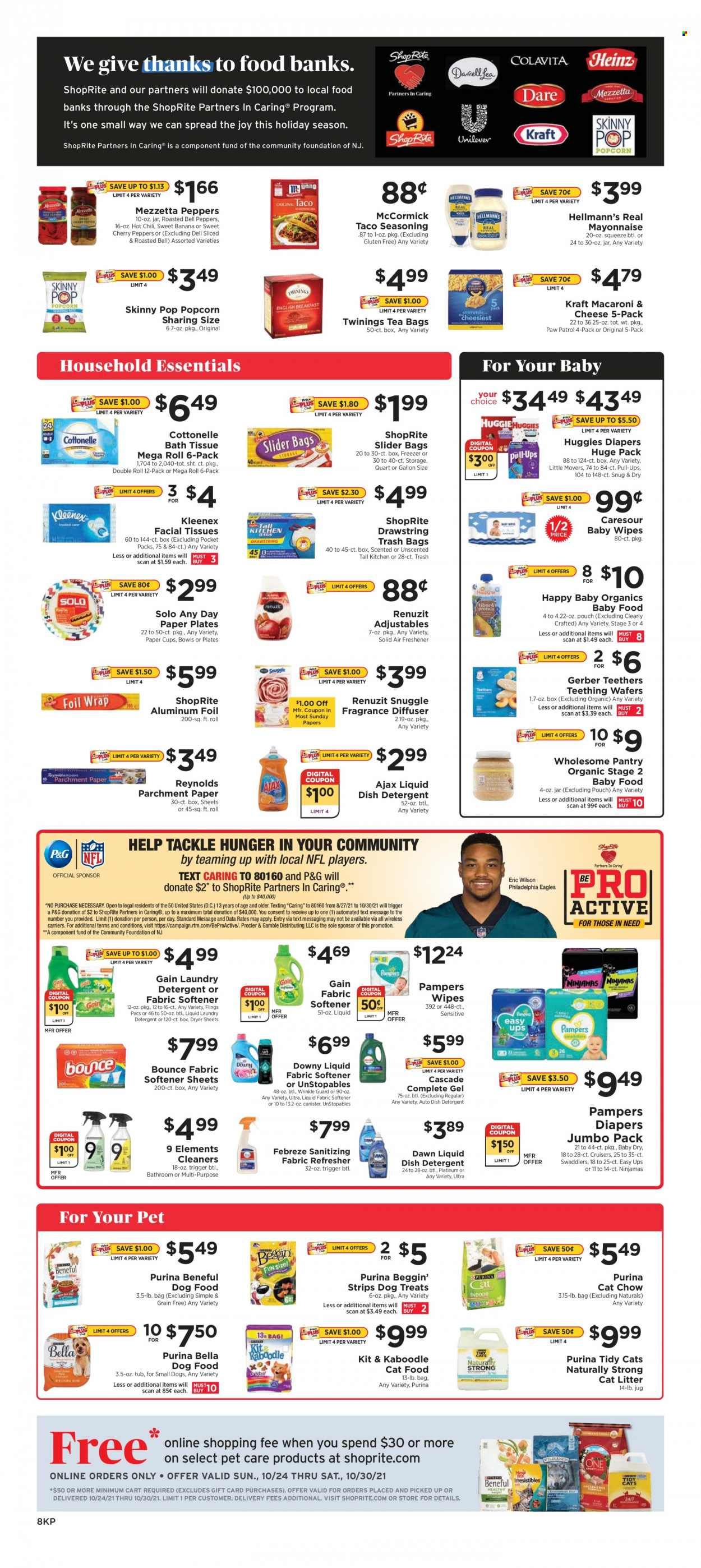 ShopRite (CT, DE, MD, NJ, NY, PA) Weekly Ad Flyer October 25 to November 1