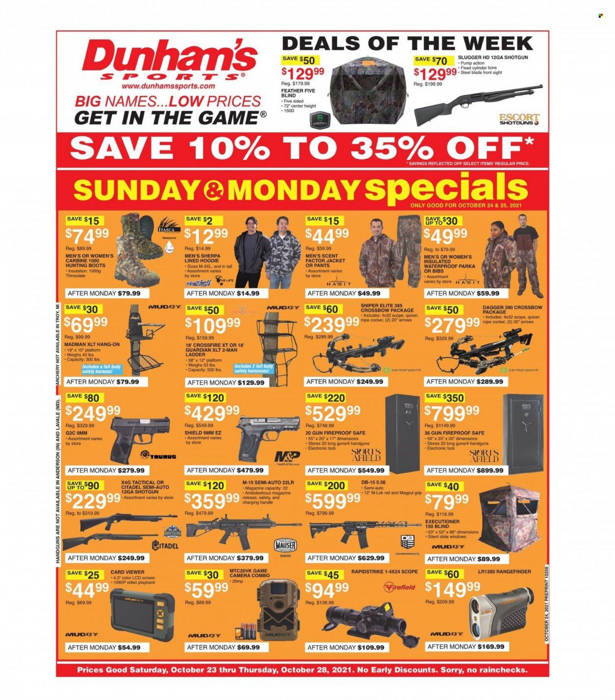 Dunham's Sports (TN) Weekly Ad Flyer October 25 to November 1