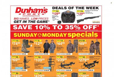 Dunham's Sports (TN) Weekly Ad Flyer October 25 to November 1