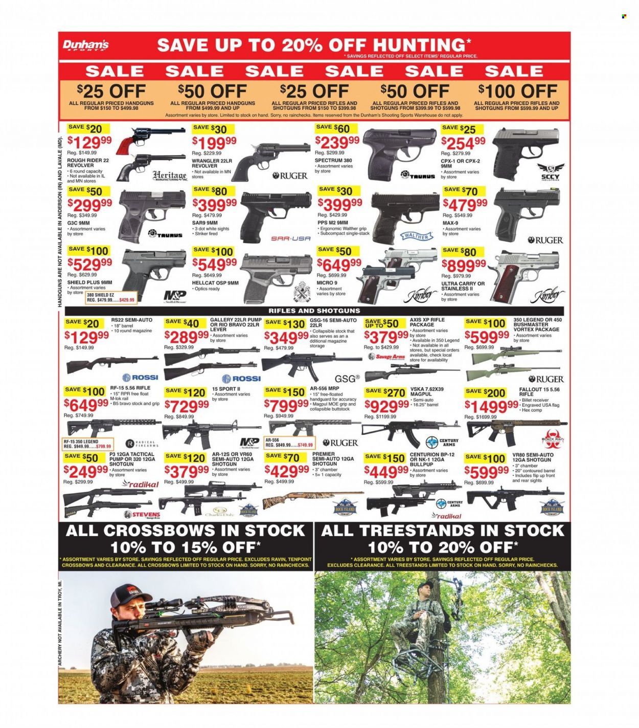 Dunham's Sports (TN) Weekly Ad Flyer October 25 to November 1