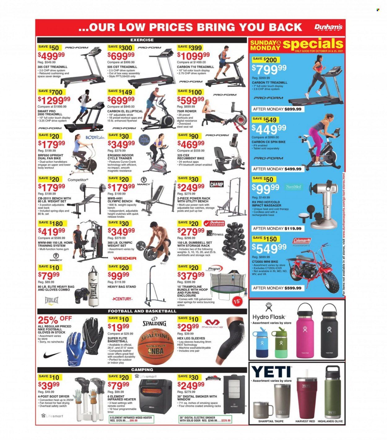 Dunham's Sports (TN) Weekly Ad Flyer October 25 to November 1