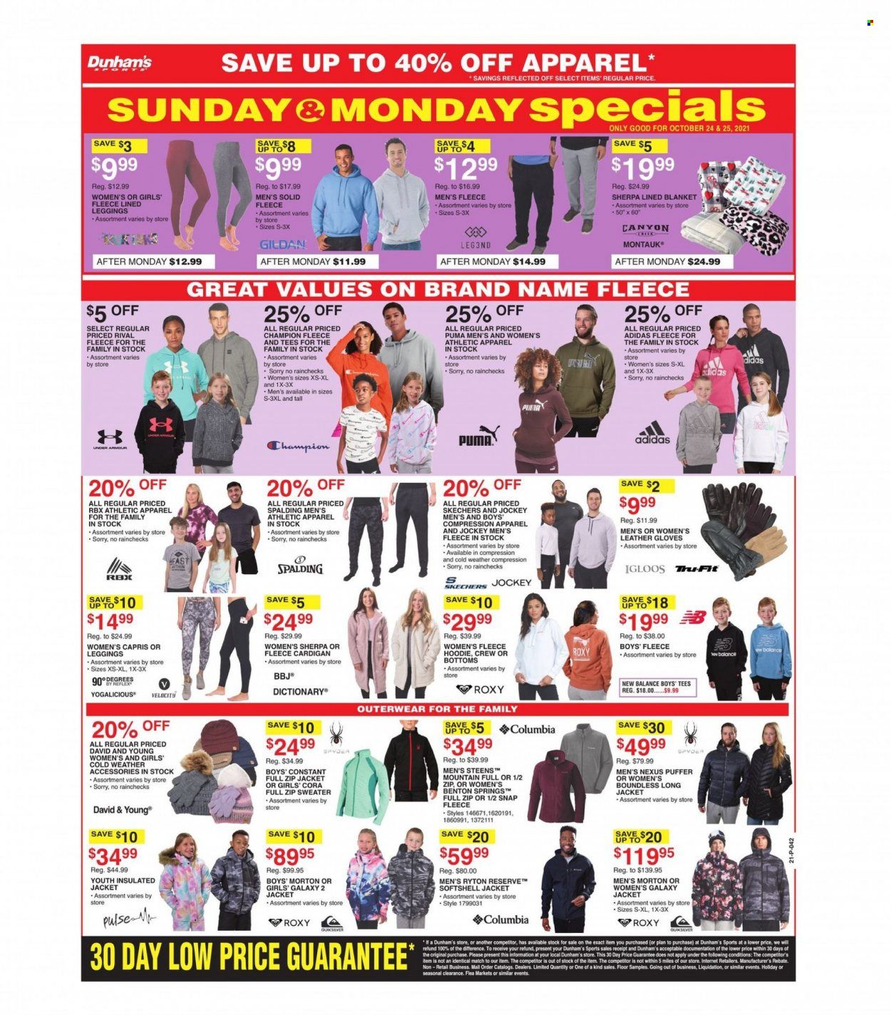 Dunham's Sports (TN) Weekly Ad Flyer October 25 to November 1