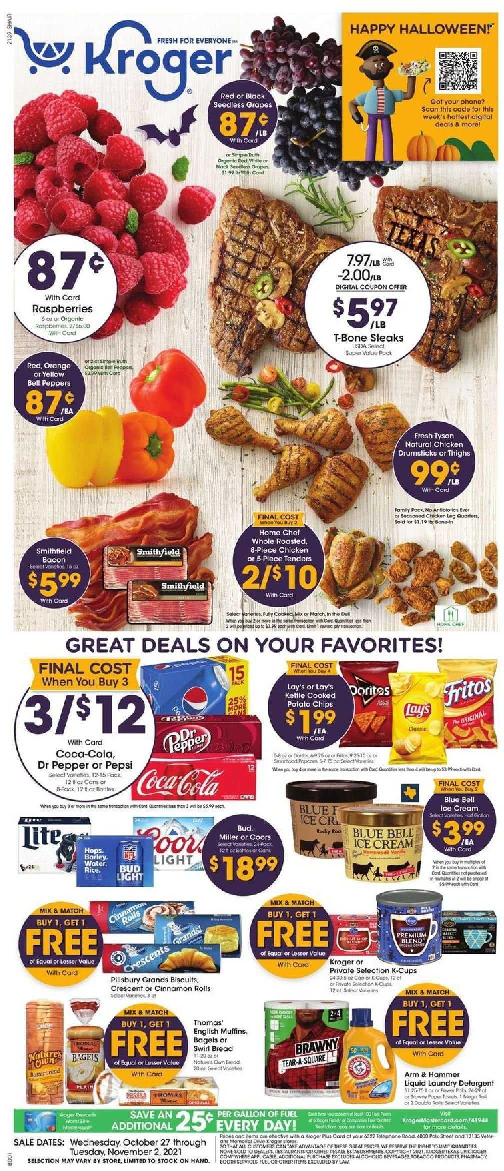 Kroger (GA, IL, LA, MI, OK, SC, TN, TX, VA) Weekly Ad Flyer October 27 to November 3