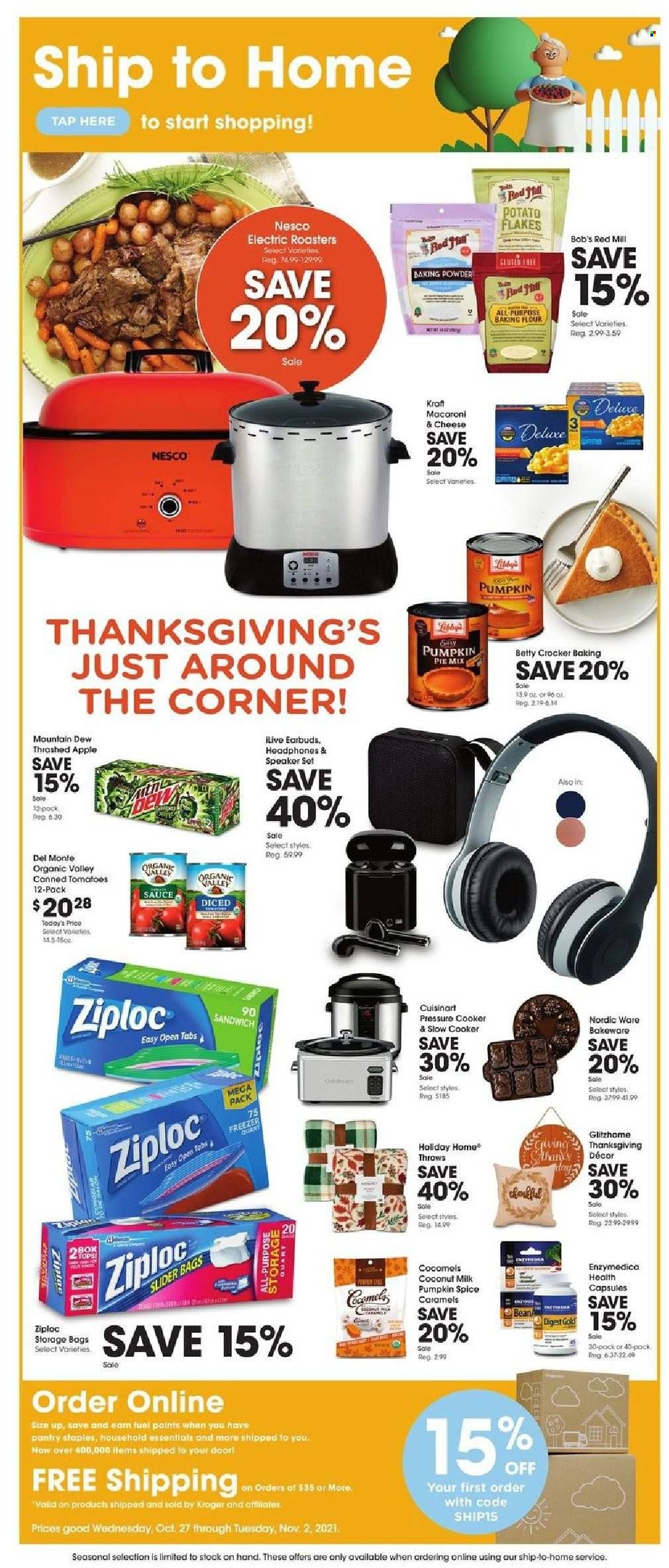 Kroger (GA, IL, LA, MI, OK, SC, TN, TX, VA) Weekly Ad Flyer October 27 to November 3