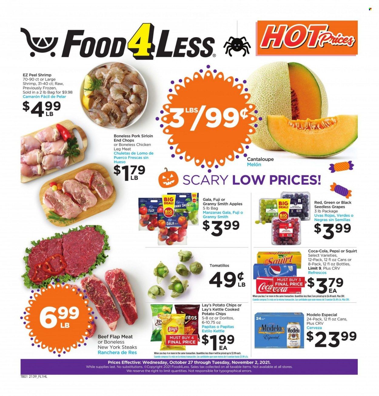 Food 4 Less (CA) Weekly Ad Flyer October 27 to November 3