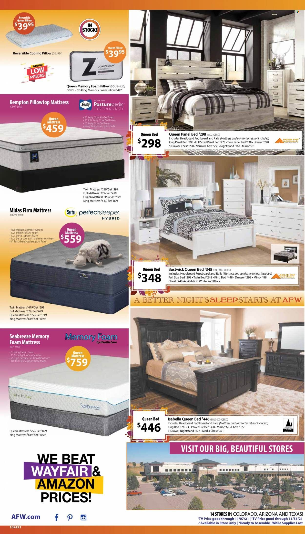 American Furniture Warehouse (AZ, CO, TX) Weekly Ad Flyer October 27 to November 3
