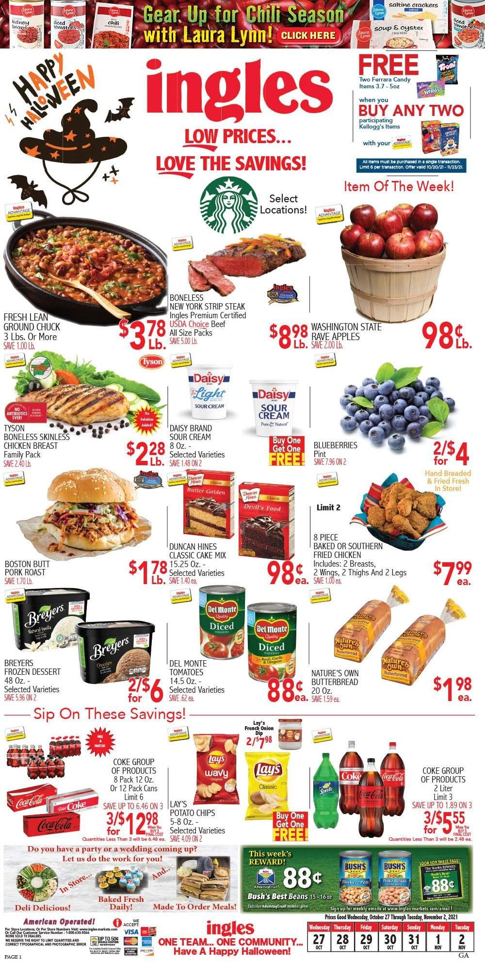 Ingles (GA, NC, SC, TN) Weekly Ad Flyer October 28 to November 4