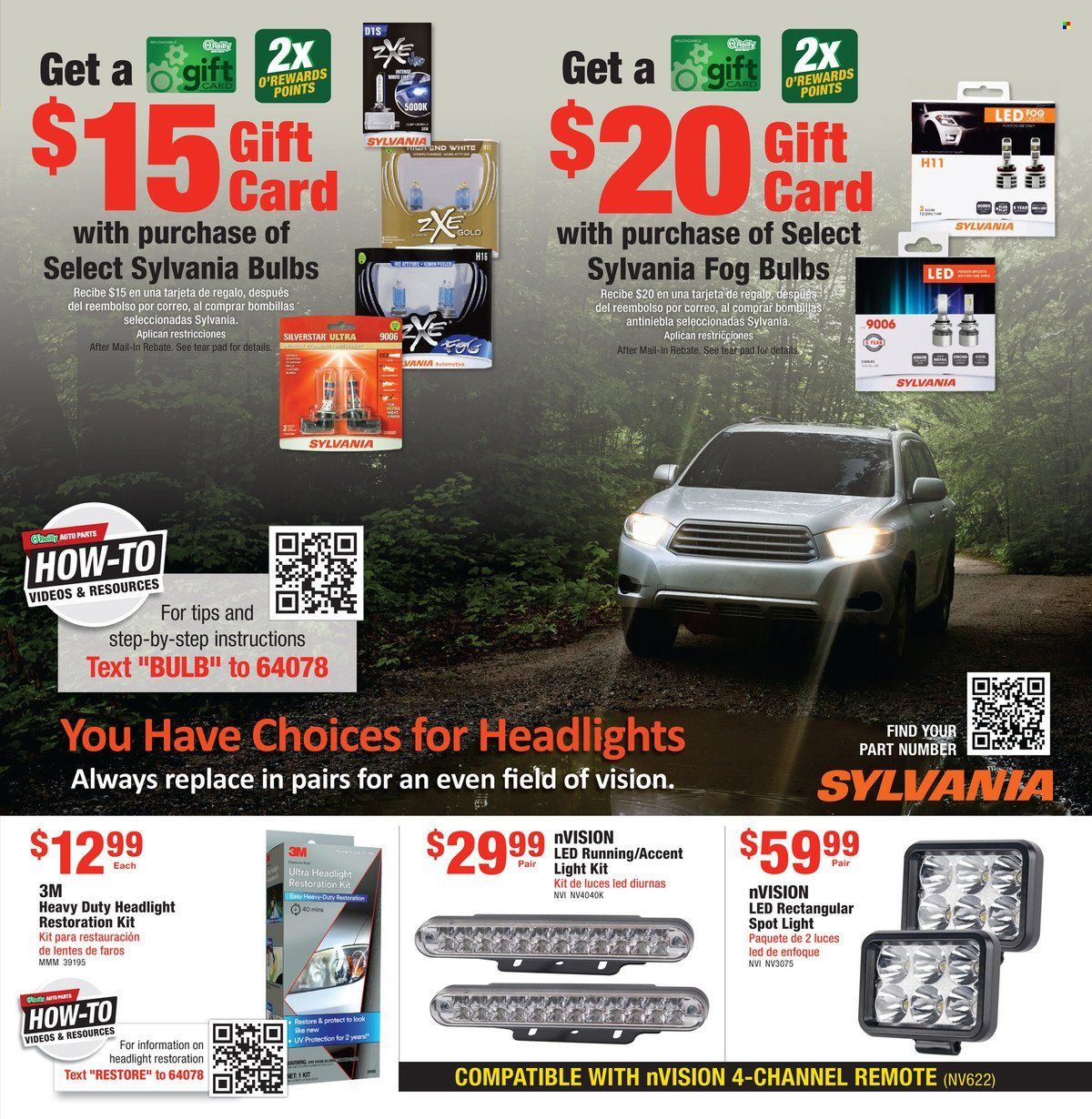 O'Reilly Auto Parts Weekly Ad Flyer October 28 to November 4
