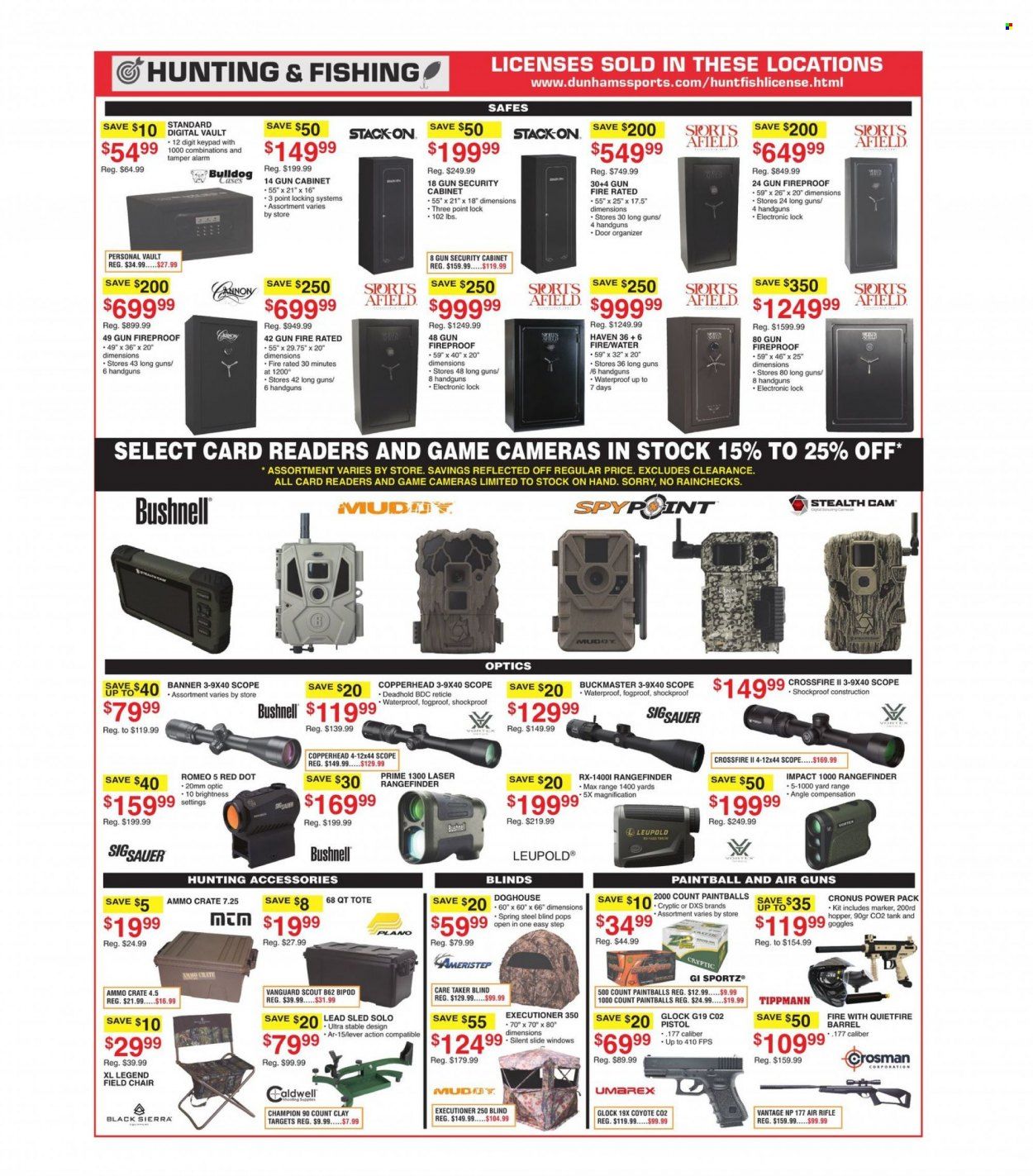 Dunham's Sports (MI, PA, WI) Weekly Ad Flyer October 28 to November 4