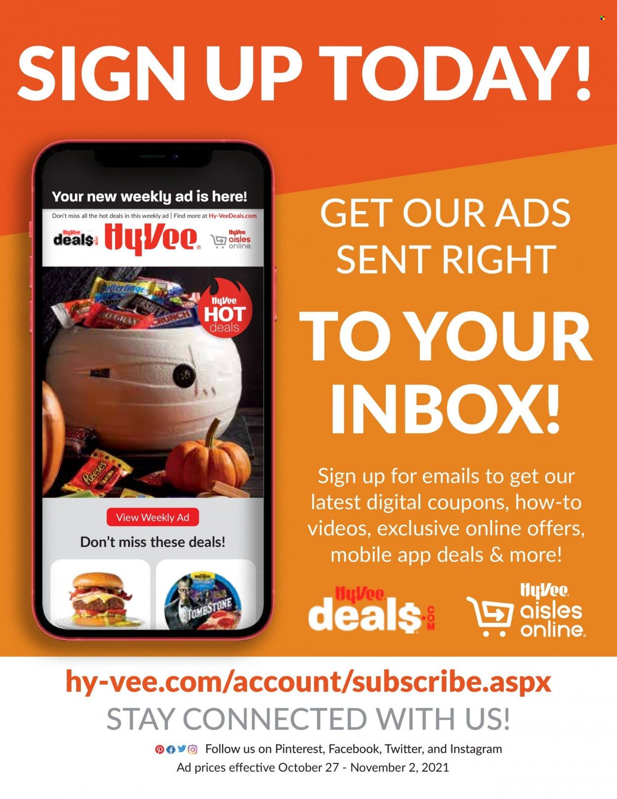 Hy-Vee (IA, IL, KS, MO) Weekly Ad Flyer October 28 to November 4