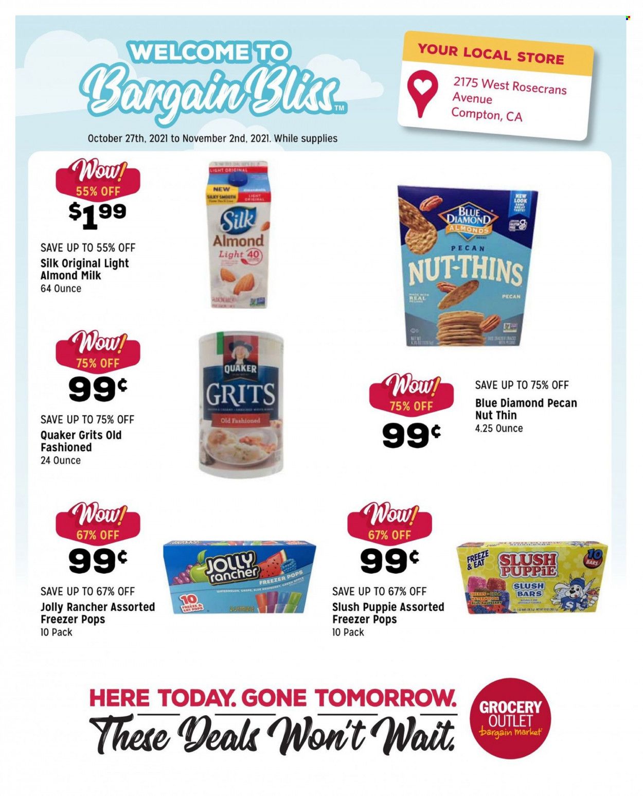 Grocery Outlet (CA, ID, OR, PA, WA) Weekly Ad Flyer October 28 to November 4