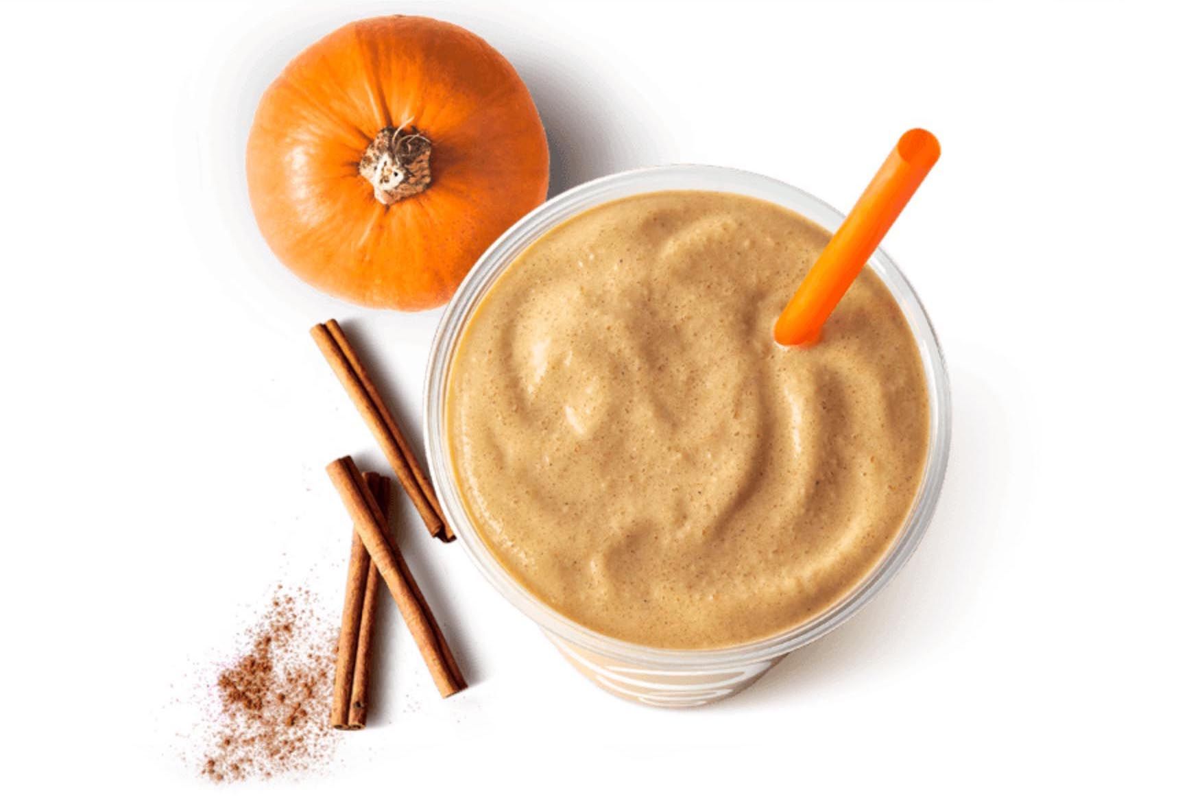 My Jamaba Rewards Members Can Get 1 Free Small Pumpkin Smash with Another Pumpkin Smash Purchase for a Limited Time