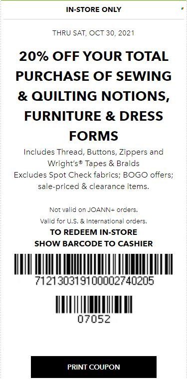 JOANN Weekly Ad Flyer October 29 to November 5