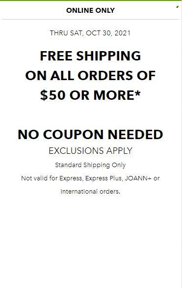 JOANN Weekly Ad Flyer October 29 to November 5