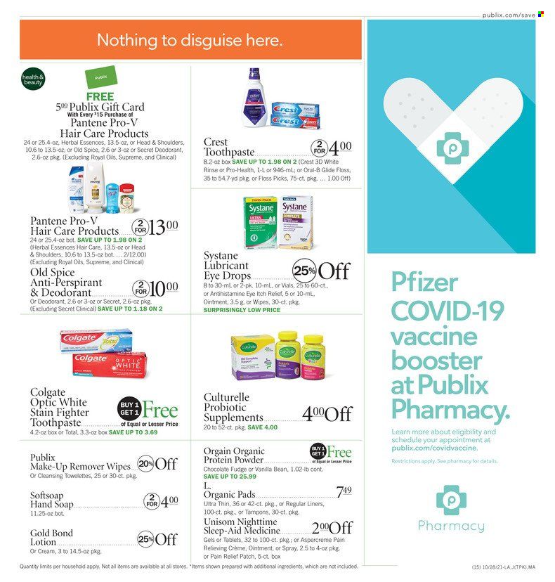 Publix (AL, FL, GA, NC, SC, TN) Weekly Ad Flyer October 29 to November 5