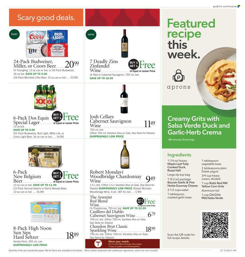Publix (AL, FL, GA, NC, SC, TN) Weekly Ad Flyer October 29 to November 5