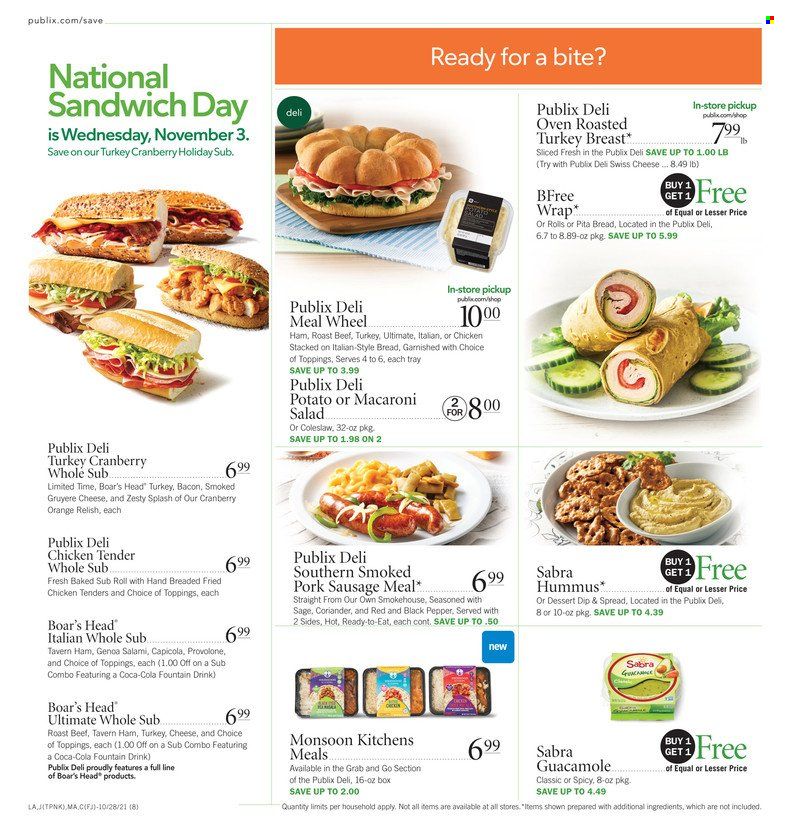 Publix (AL, FL, GA, NC, SC, TN) Weekly Ad Flyer October 29 to November 5