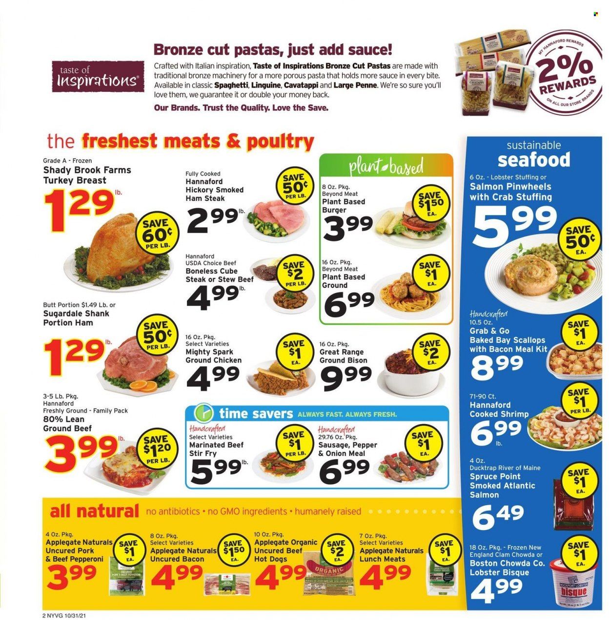 Hannaford (NY) Weekly Ad Flyer October 29 to November 5