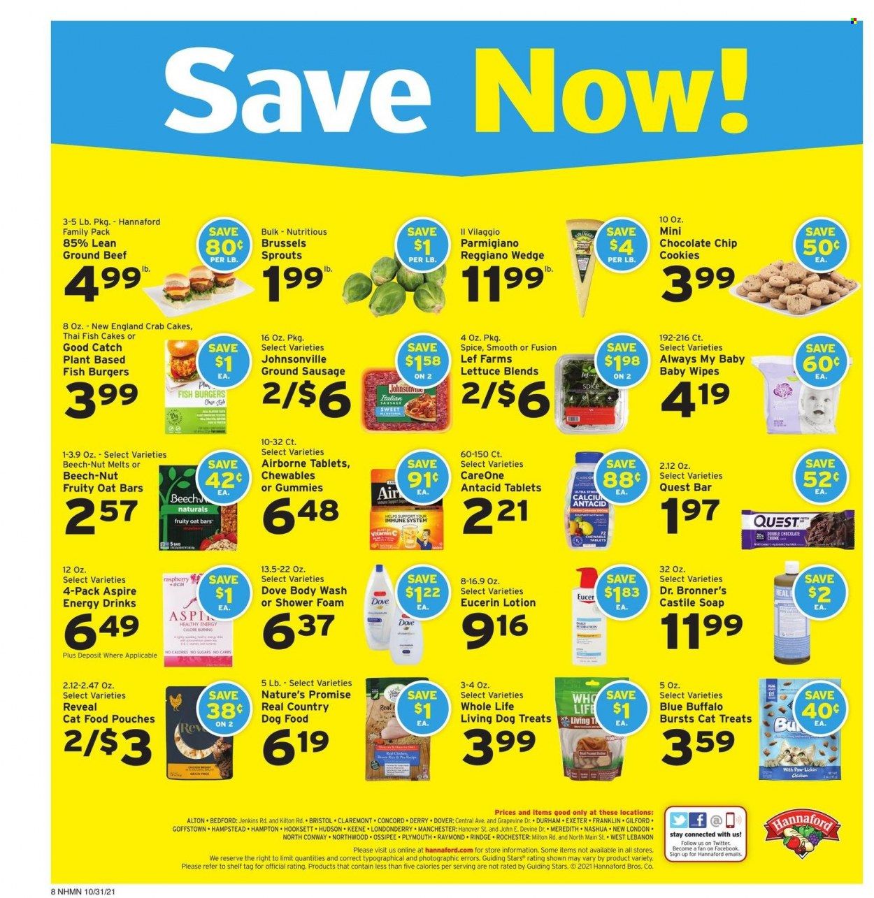 Hannaford (NH) Weekly Ad Flyer October 29 to November 5