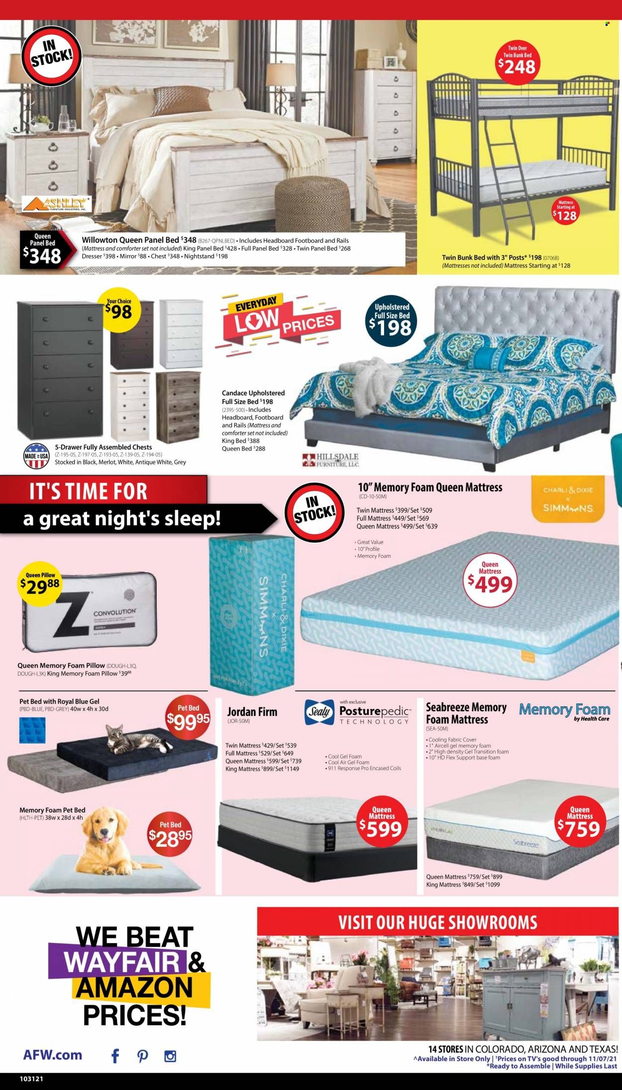 American Furniture Warehouse (AZ, CO, TX) Weekly Ad Flyer October 31 to November 7