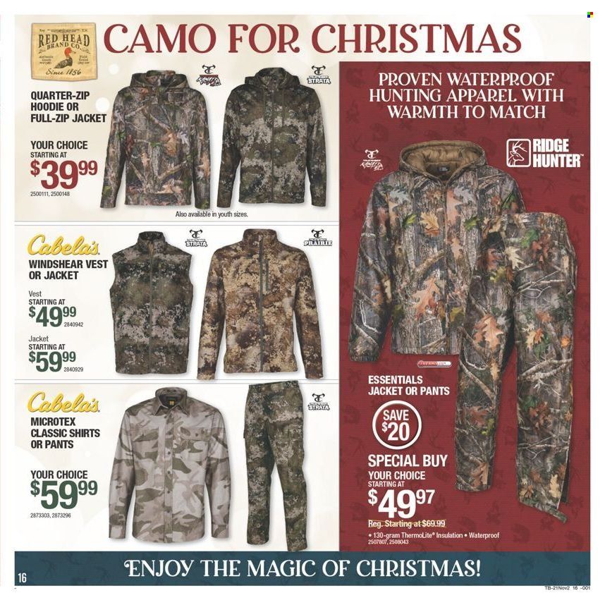 Cabela's Weekly Ad Flyer November 1 to November 8