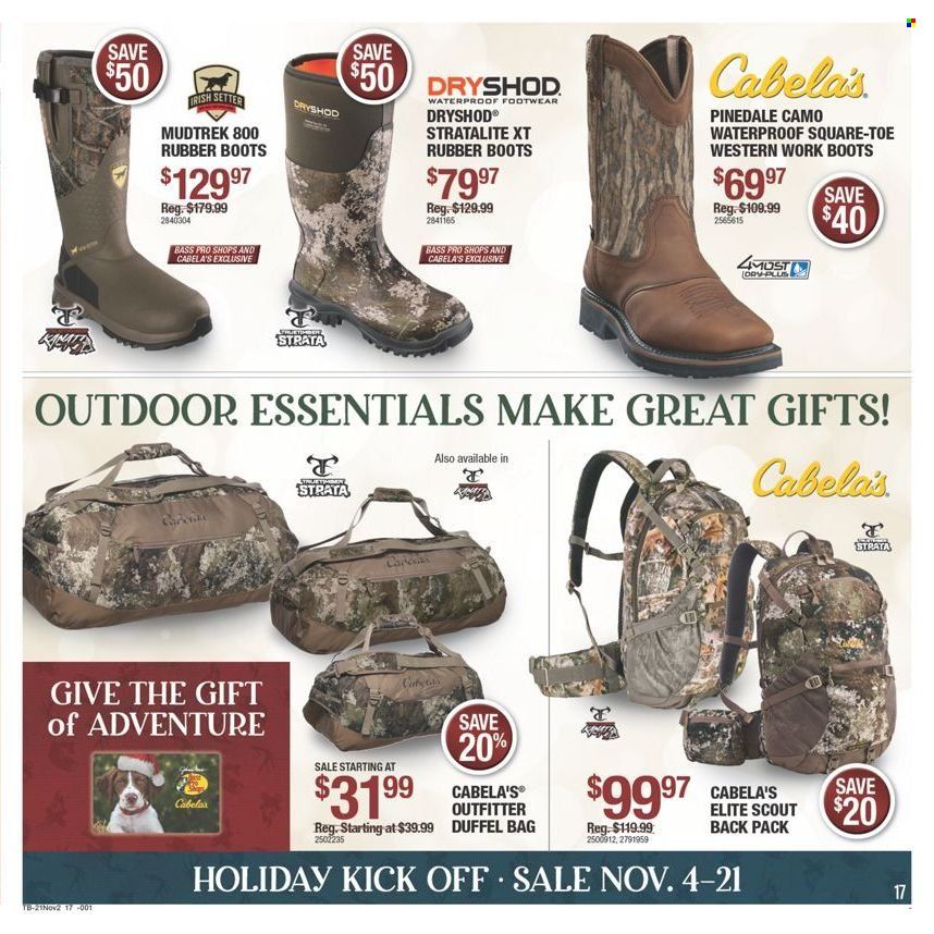 Cabela's Weekly Ad Flyer November 1 to November 8