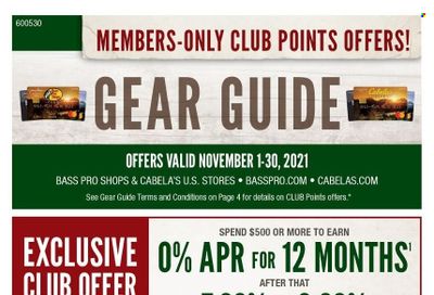 Cabela's Weekly Ad Flyer November 1 to November 8