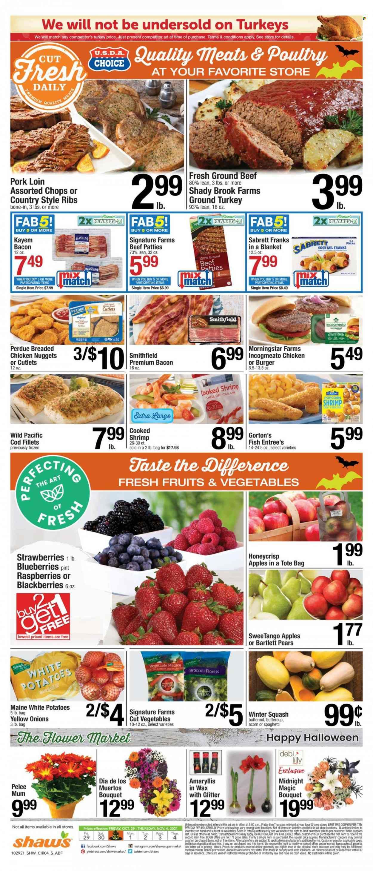 Shaw’s (MA, ME, NH, RI, VT) Weekly Ad Flyer November 1 to November 8