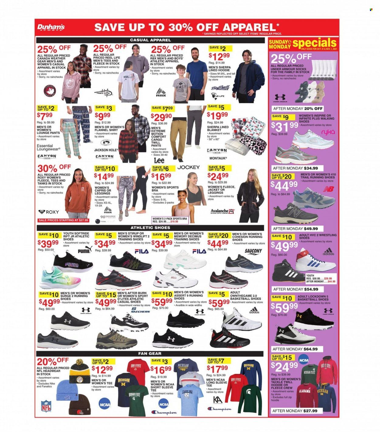Dunham's Sports (VA) Weekly Ad Flyer November 1 to November 8