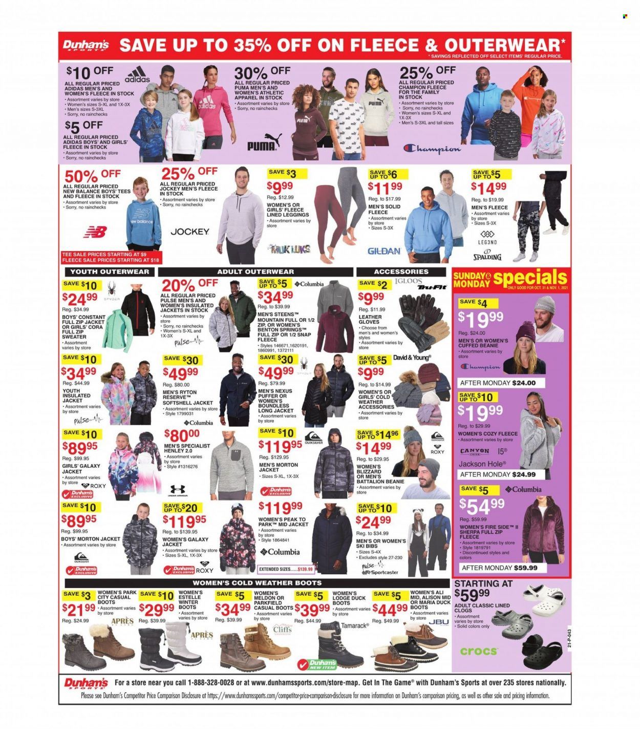 Dunham's Sports (VA) Weekly Ad Flyer November 1 to November 8
