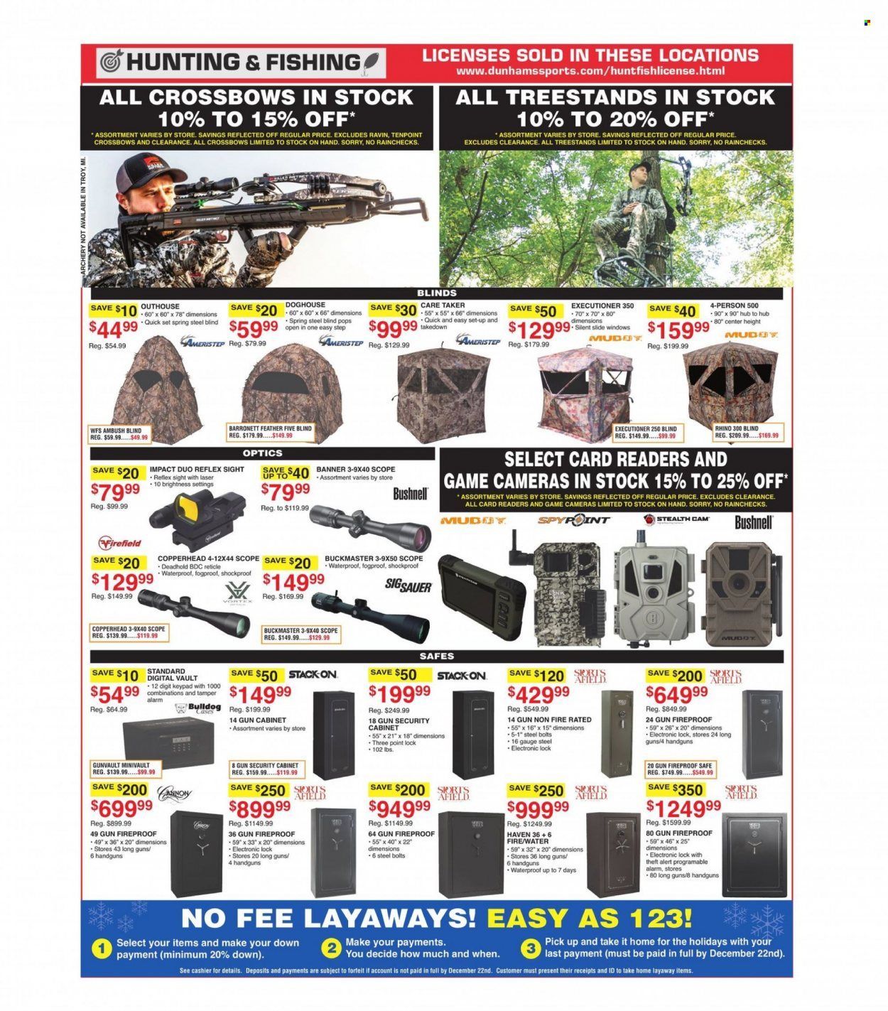 Dunham's Sports (MI, PA, WI) Weekly Ad Flyer November 1 to November 8