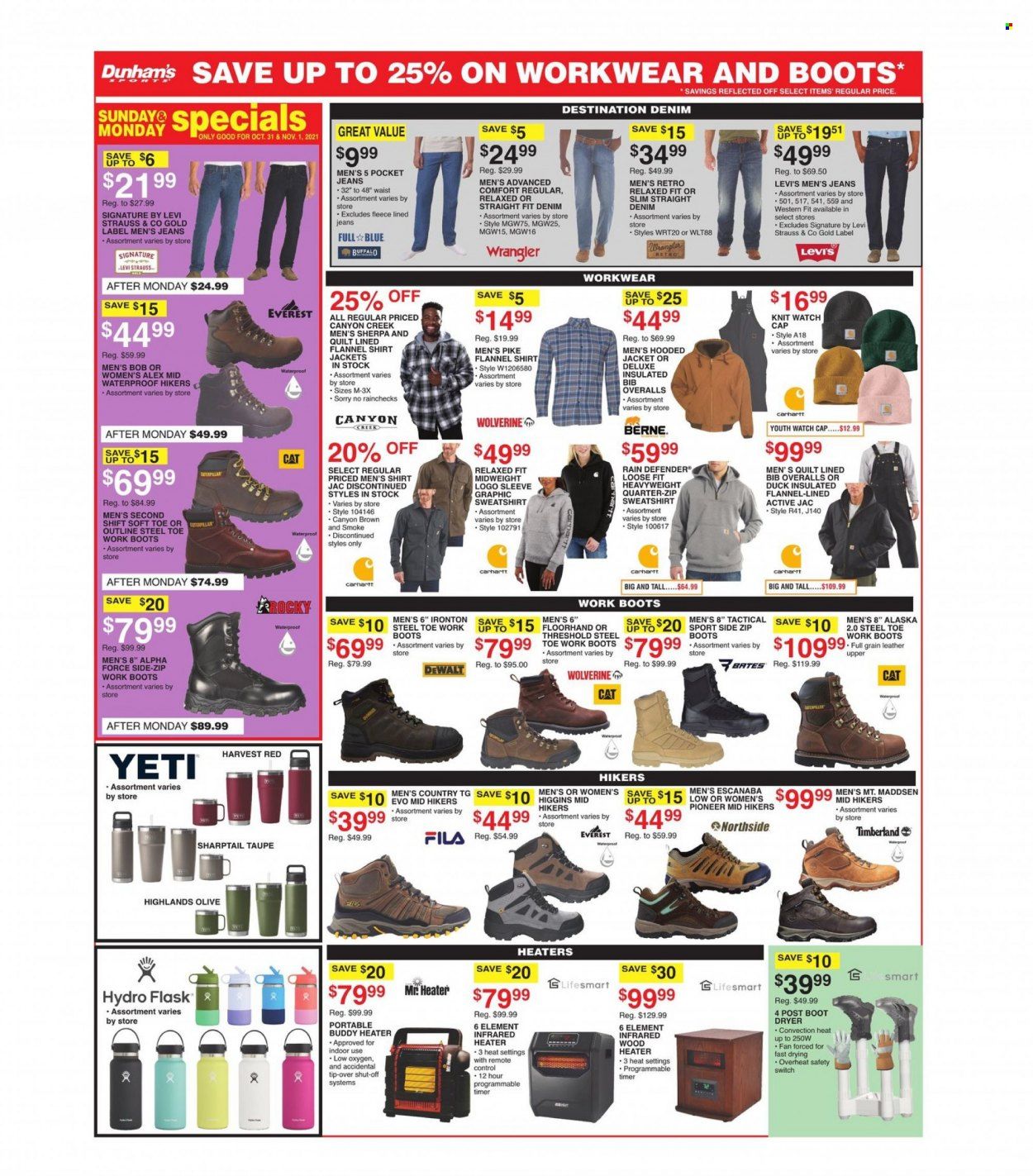 Dunham's Sports (MI, PA, WI) Weekly Ad Flyer November 1 to November 8