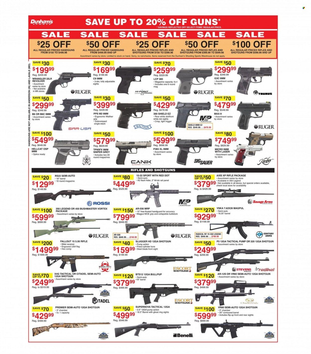 Dunham's Sports Weekly Ad Flyer November 1 to November 8